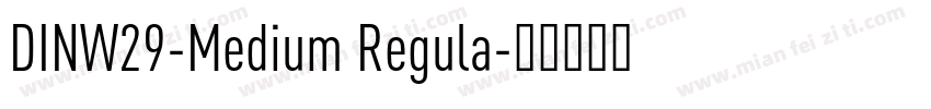 DINW29-Medium Regula字体转换